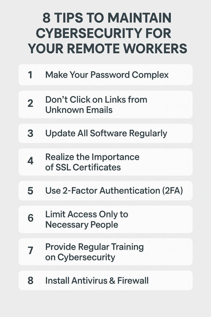 Cybersecurity tips for hospitality workers especially the remote team or backend team
