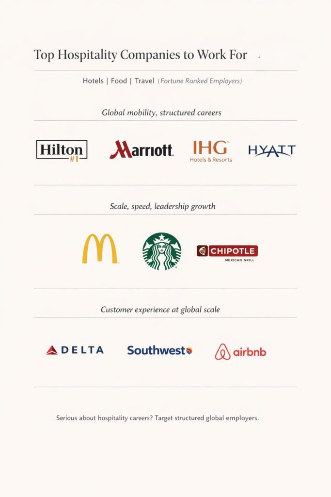 Top hospitality companies to work for