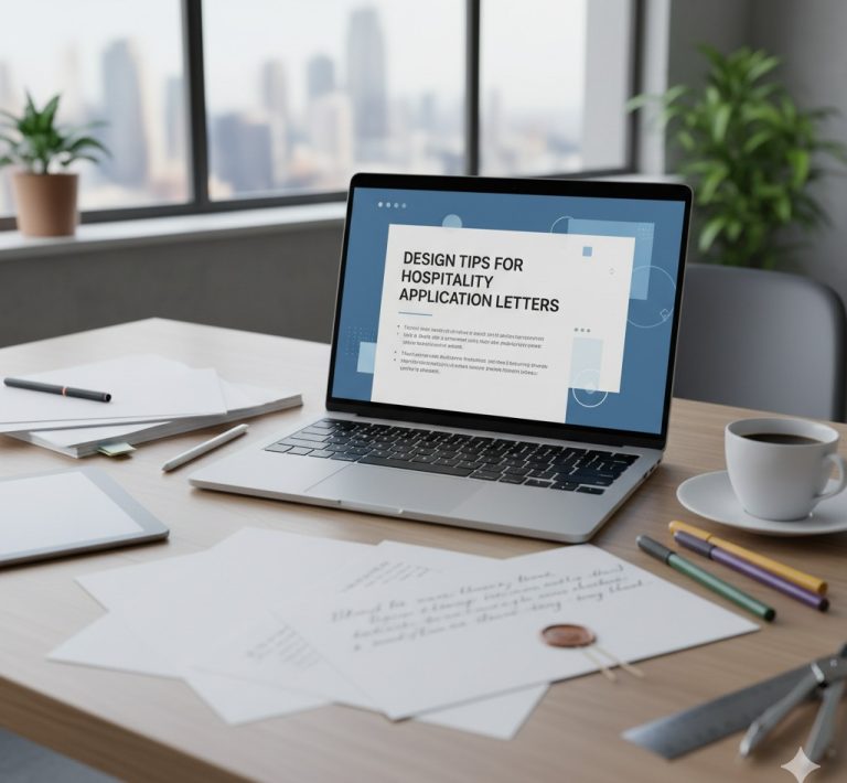 Design Tips for Crafting a Standout Hospitality Application Letter